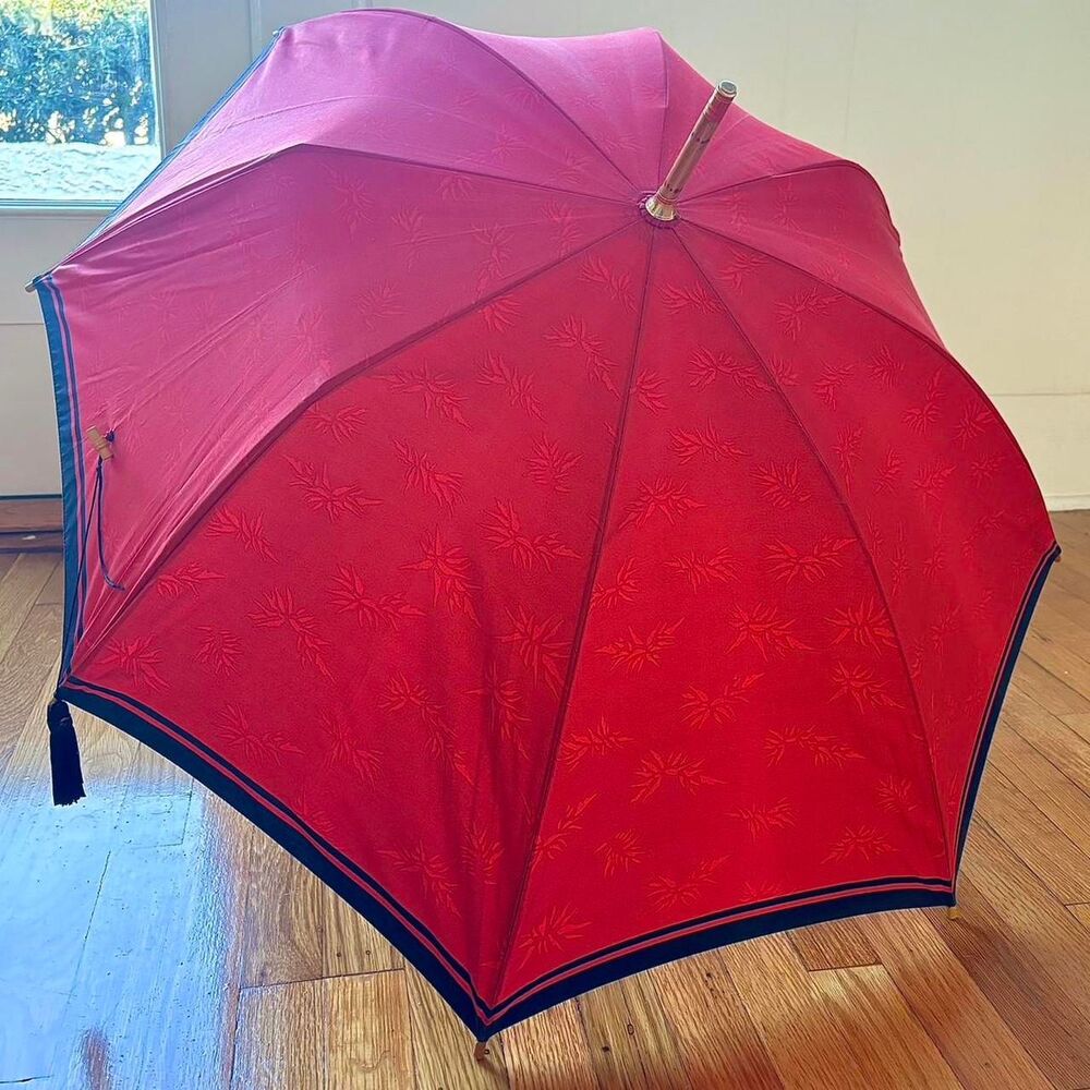 Yves-saint-laurent Red and Navy Umbrella